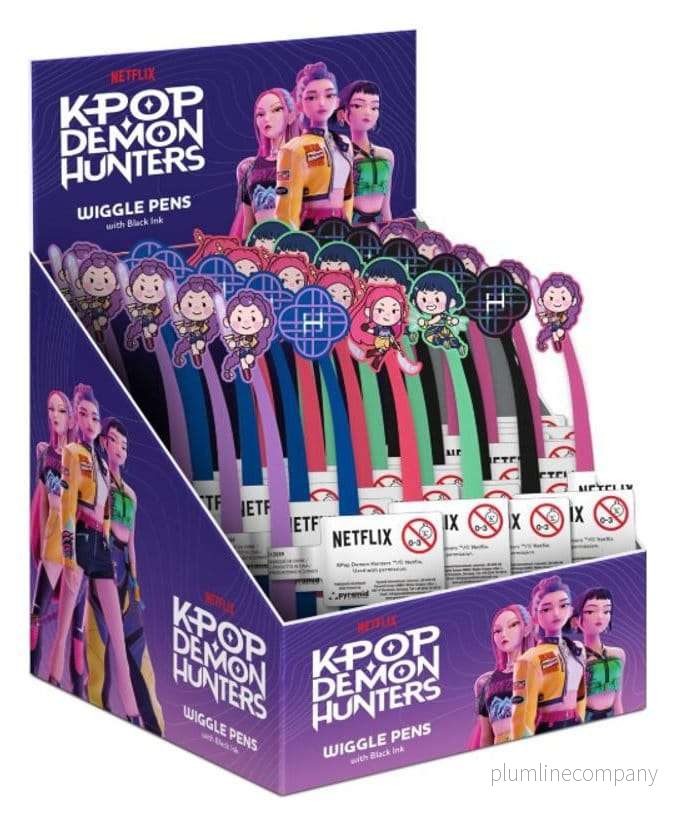 KPop Demon Hunters Wiggle Pens Display med 30 pennor KPop Demon Hunters Wiggle Pens Display med 30 pennor