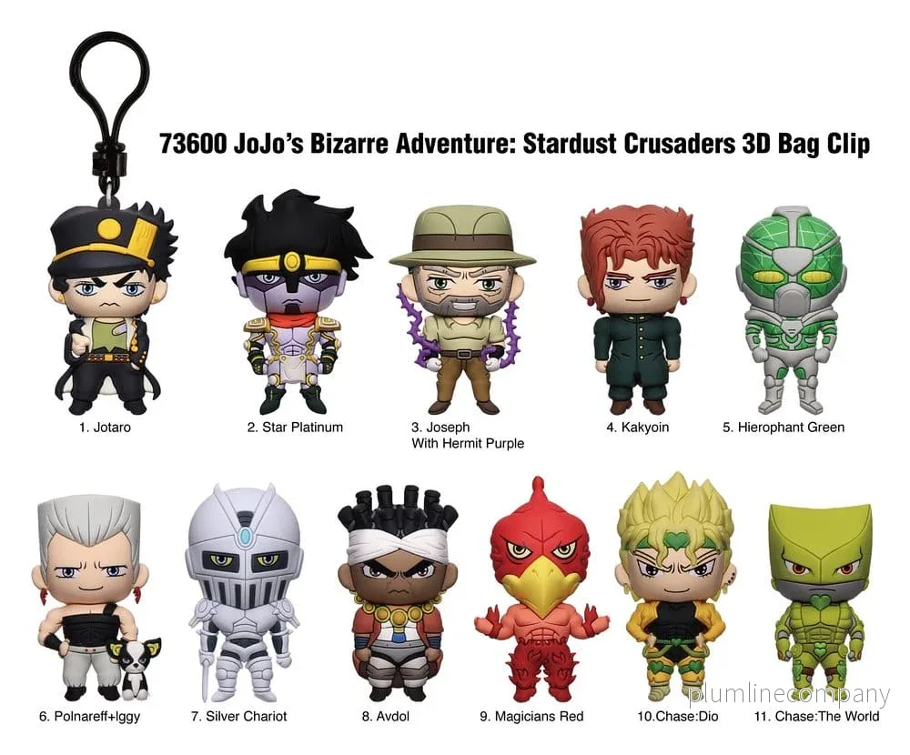 JoJo's Bizarre Adventure 3D PVC Bag Clips Series 1 Blind Bag Display (24) - Bild 3