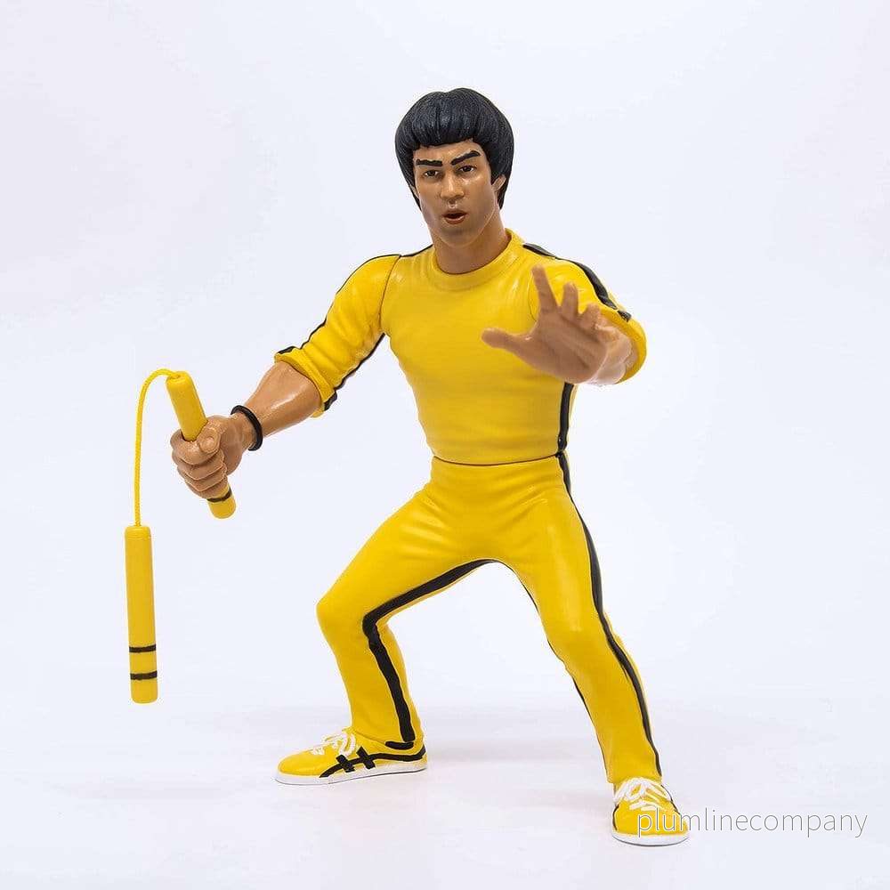 Bruce Lee Zombie Sailors Toys Actionfigur i gul träningsdress, 11 cm Bruce Lee Zombie Sailors Toys Actionfigur i gul träningsdress, 11 cm