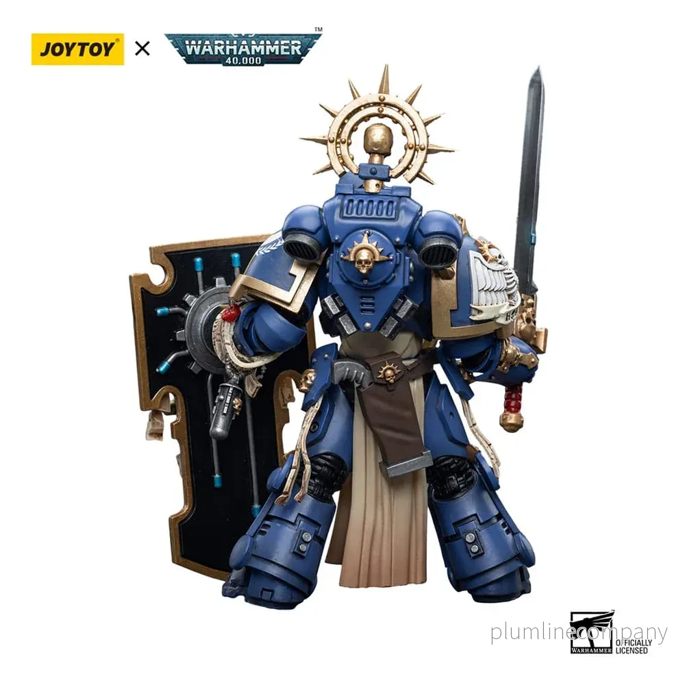 Warhammer 40k Action Figur 1/18 Ultramarines Primaris Captain med Reliktskärm och Kraftsvärd 12 cm - Bild 3