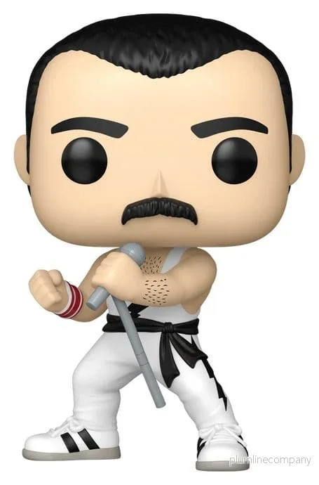 Queen POP! Rocks-figur Freddie Mercury (vit linne) 9 cm - Bild 2
