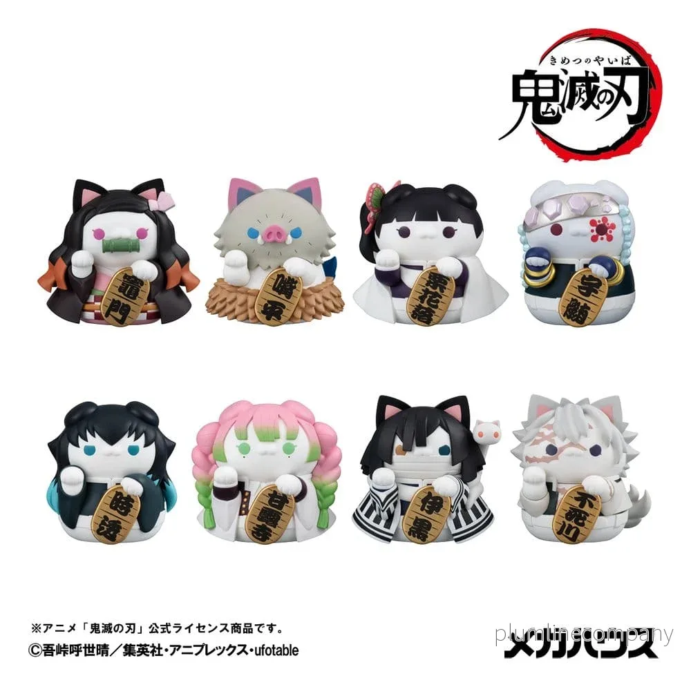 Demon Slayer: Kimetsu no Yaiba Mega Cat Projekt Minifigurer 6 cm Demon Slayer Lyckokatter ver. 02 Blind Box Display (8) (Upprepad) - Bild 2