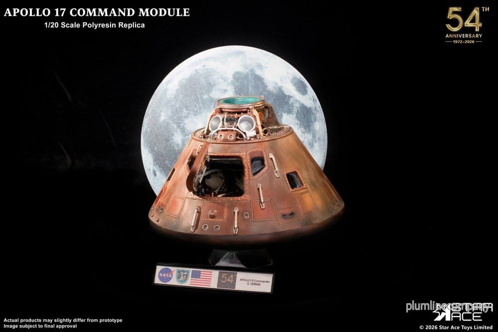 Apollo 17 Replik i skala 1/20 av Kommandokapseln 20 cm Apollo 17 Replik i skala 1/20 av Kommandokapseln 20 cm