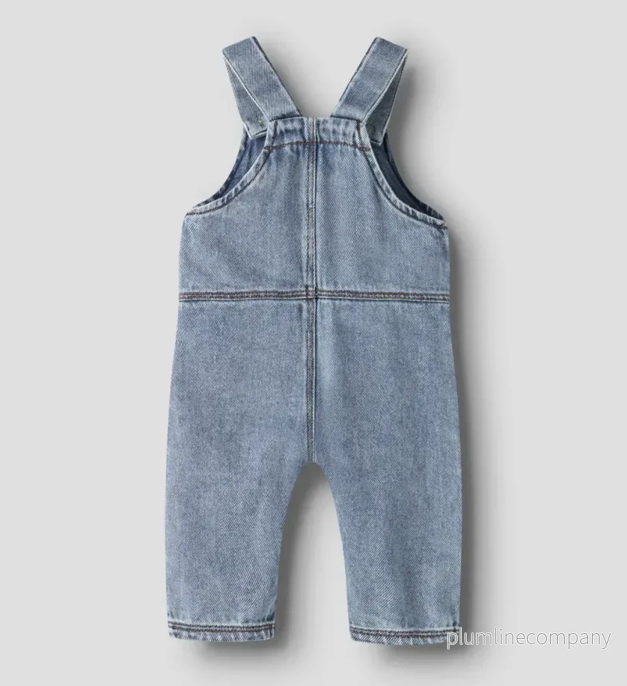 Hängselbyxa Mjuk-Jeans - NBMKAROLE LOOSE DNM OVERALL 2433-CJ LIL - Bild 2