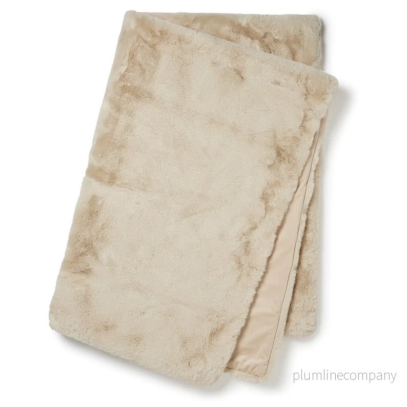 Pläd/Överkast Beige
