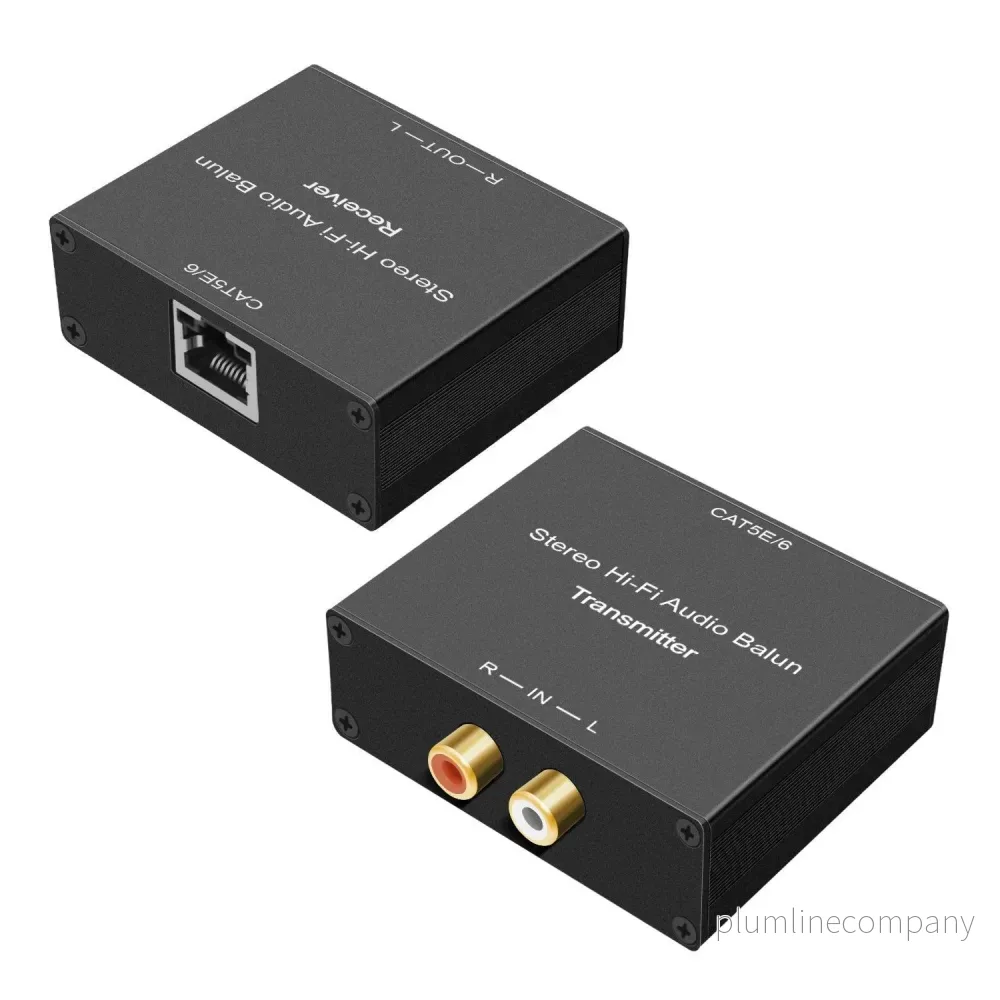 NÖRDIC SGM-129 analog Stereo RCA HIFI förlängare över Cat5e NÖRDIC SGM-129 analog Stereo RCA HIFI förlängare över Cat5e