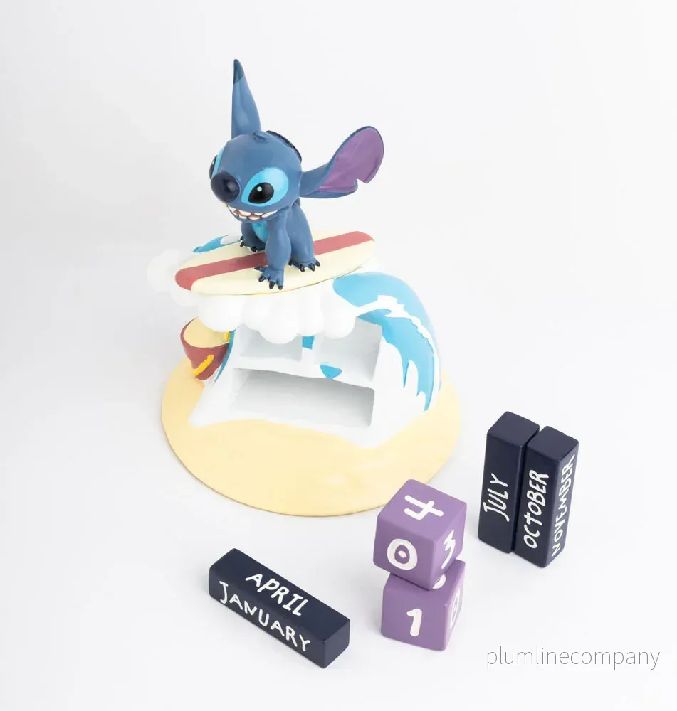 Stitch 3D evig Kalender Surfer - Bild 3