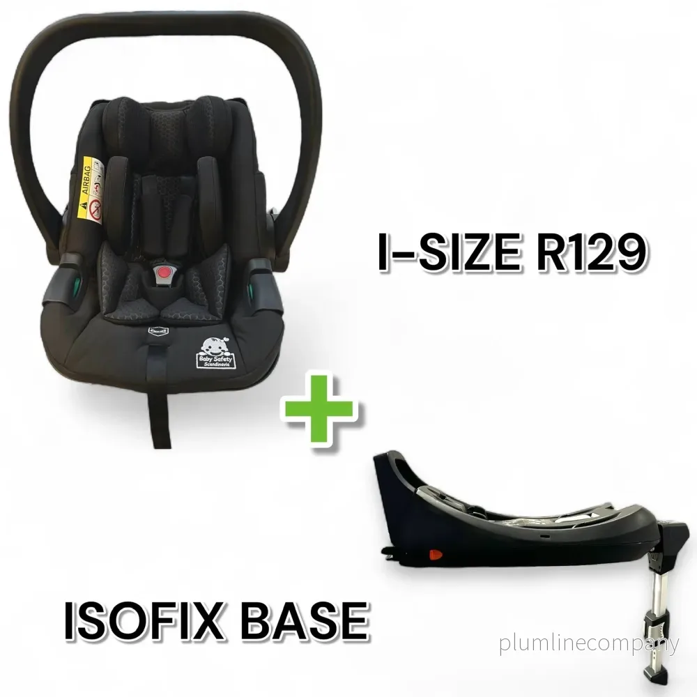 Babyskydd Air Compact inkl. ISOFIX-Bas & Stödben. I-size. Nyfödd till 80 cm - Bild 2