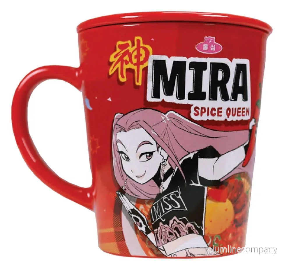 Kpop Demon Hunters Mug med lock Huntr/x Ramen