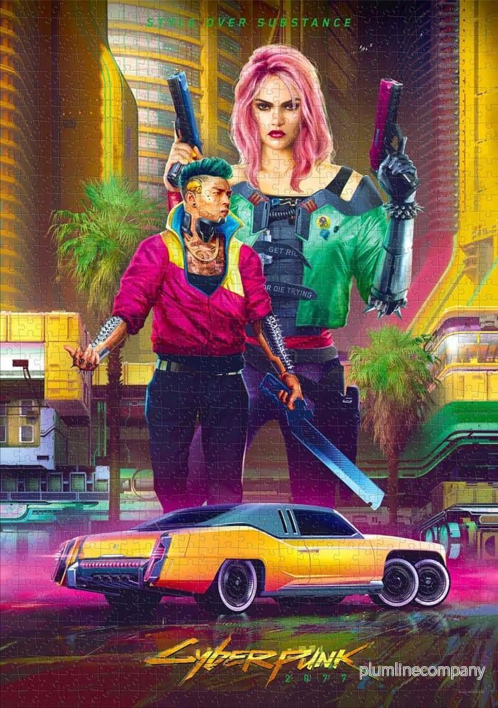 Cyberpunk 2077 Pussel i Kitschstil (1000 bitar) - Bild 2