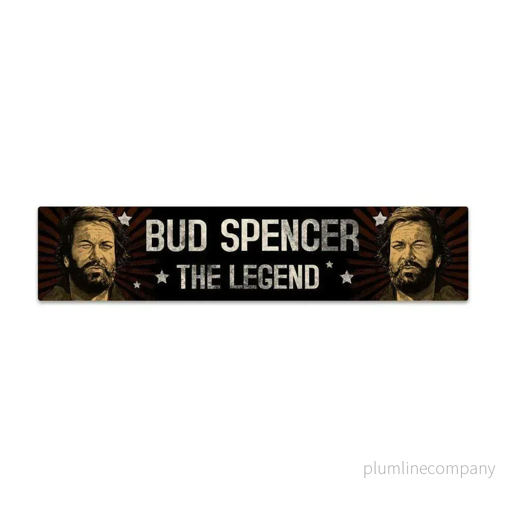 Bud Spencer Plåt Skylt med Magnet – Legenden 16 x 3,5 cm Bud Spencer Plåt Skylt med Magnet – Legenden 16 x 3,5 cm