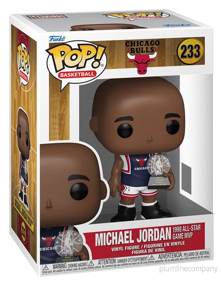NBA Legender POP! Sportfigur Bulls- Michael Jordan (1998 ASG MVP) 9 cm - Bild 3