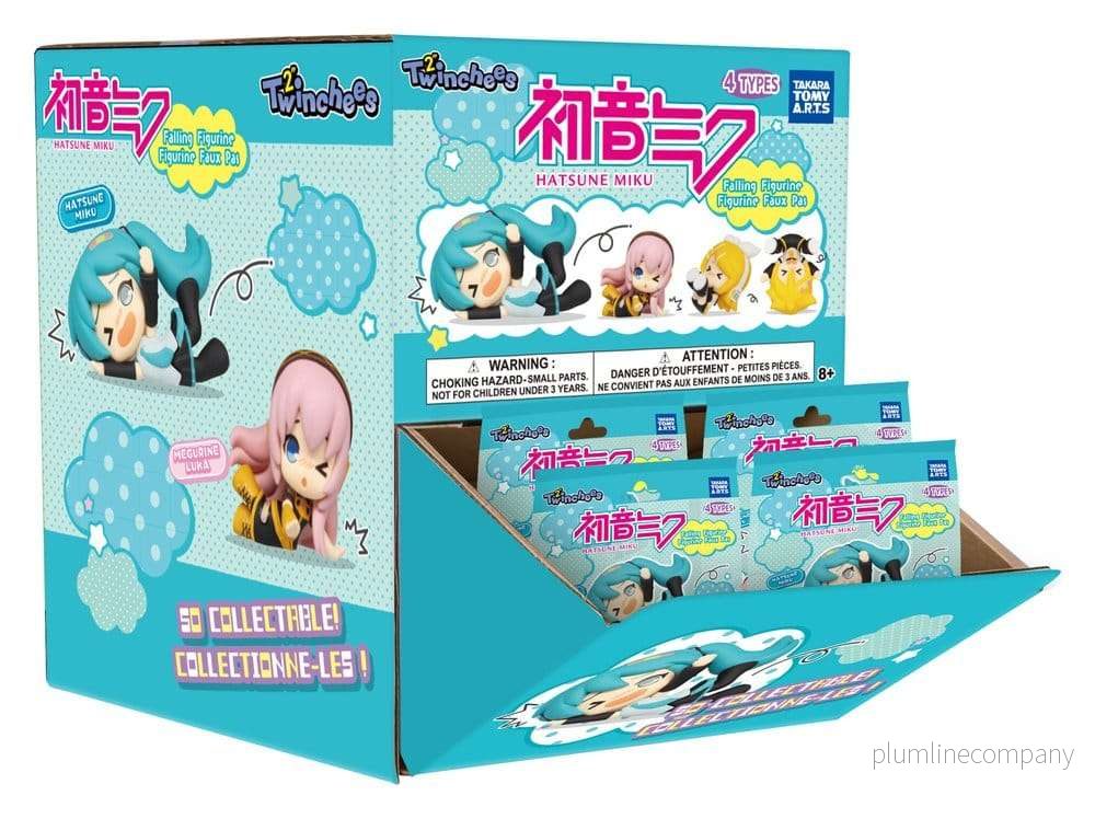 Hatsune Miku Twinchees Mini Figures Falling Figures 5 cm Blind Pack Display (24) - Bild 2