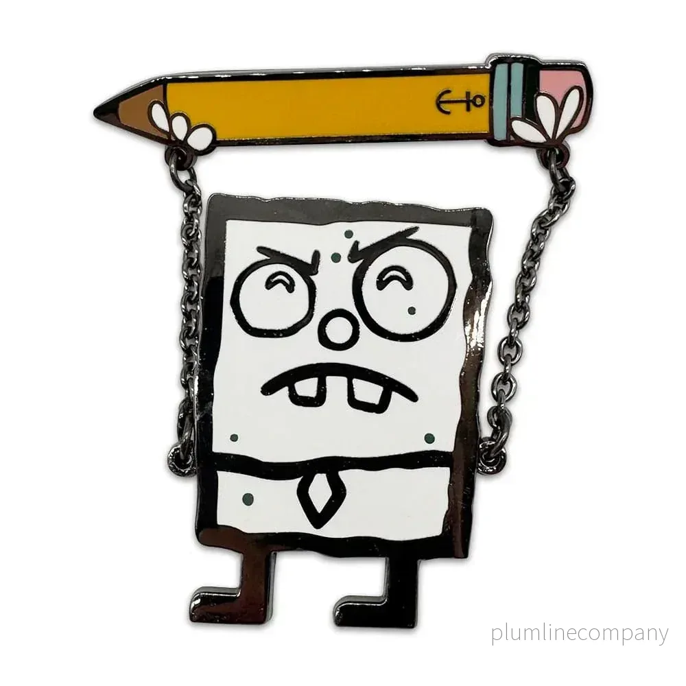 Svampbob Pin Badge DoodleBob 5 cm – Högkvalitativ Emaljpin