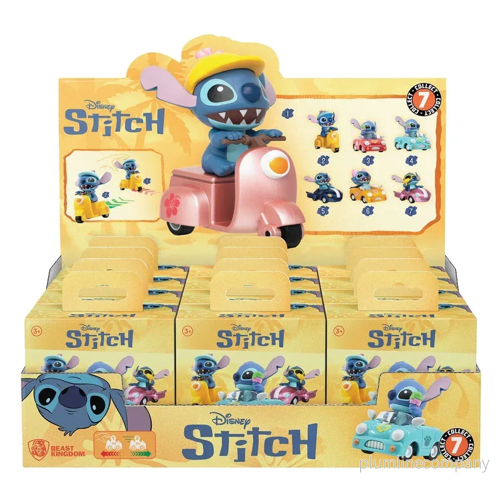 Lilo & Stitch Zoom Hero Pullback Vehicles med Figurer Stitch (Blind Box Ver.) Assortiment (12) - Bild 2