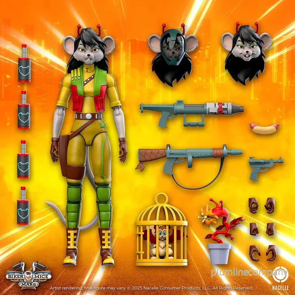 Biker Mice From Mars Action Figur Carbine 23 cm - Bild 3