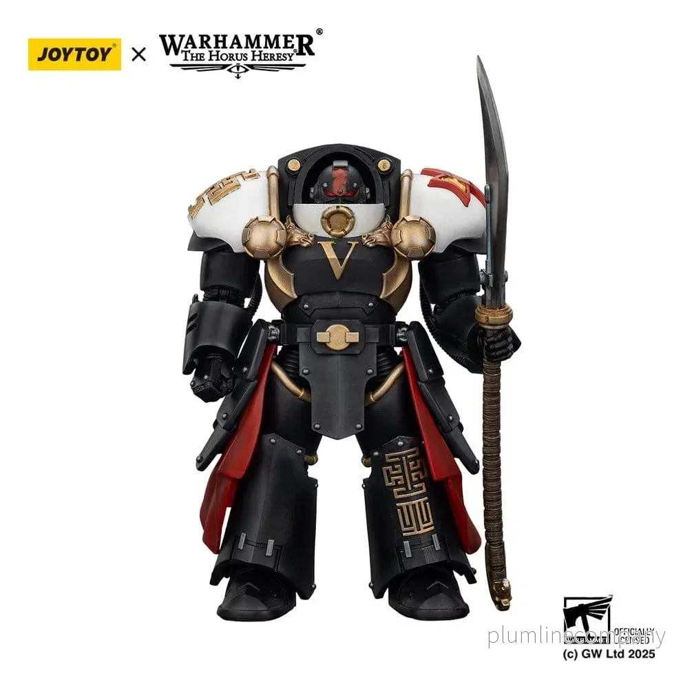 Warhammer The Horus Heresy Action Figur White Scars Ebon Keshig Terminator 1 med Power Glaive 13 cm - Bild 2