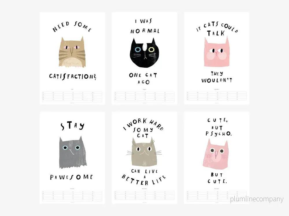 Väggkalender Catisfaction från typealive - Bild 3