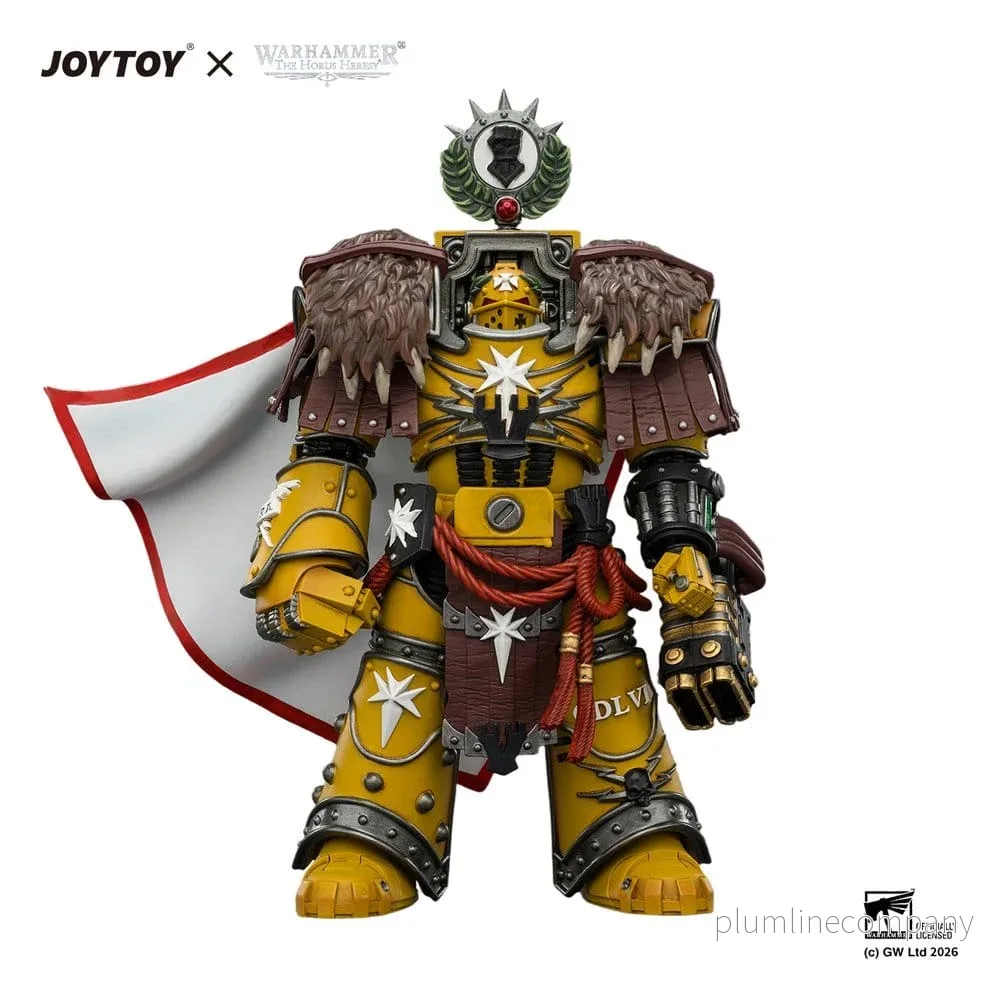 Warhammer Actionfigur Imperial Fists Lord Castellan Evander Garrius, Tyrannen av Cthonia 14 cm Warhammer Actionfigur Imperial Fists Lord Castellan Evander Garrius, Tyrannen av Cthonia 14 cm