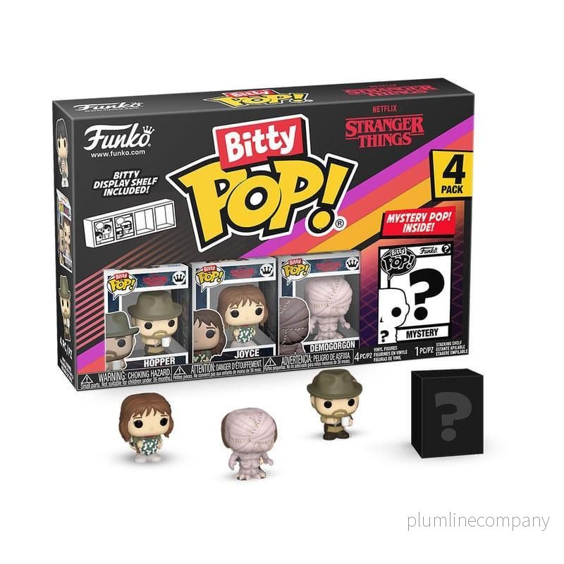 Stranger Things Bitty POP! Vinyl Figur 4-Pack Hopper 2,5 cm - Bild 2