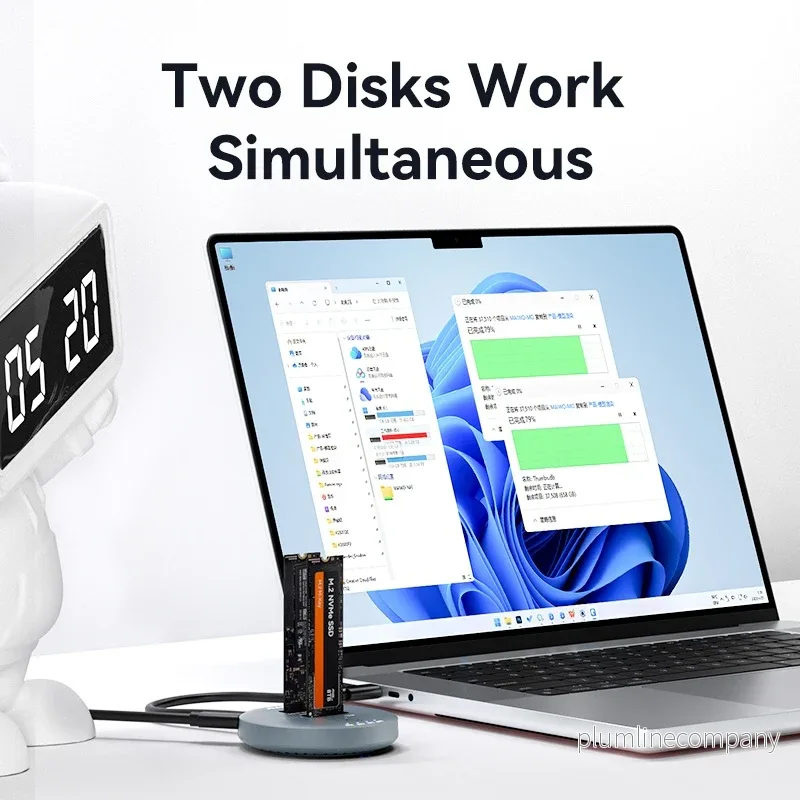 Maiwo K3026AN USB3.2 NVMe M.2 SSD klon dockningsstation - Bild 3