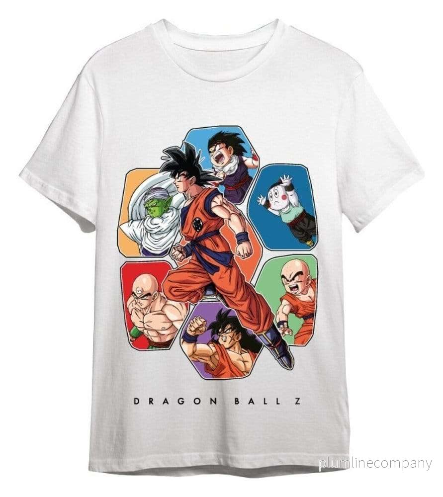 Dragon Ball T-shirt Friends Vit Dragon Ball T-shirt Friends Vit