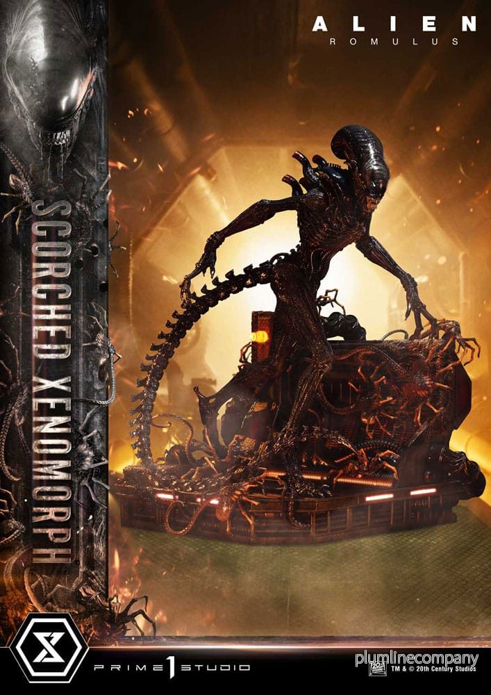 Alien: Romulus Museum Masterline XL Statue 1/3 Scorched Xenomorph 98 cm Alien: Romulus Museum Masterline XL Statue 1/3 Scorched Xenomorph 98 cm