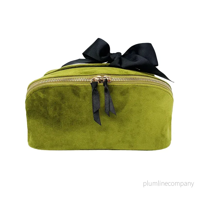 Necessär Grön sammet, bag-all