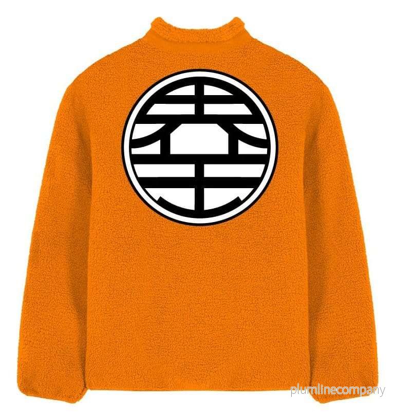 Dragon Ball Z Sherpa-jacka Goku Kanji Dragon Ball Z Sherpa-jacka Goku Kanji
