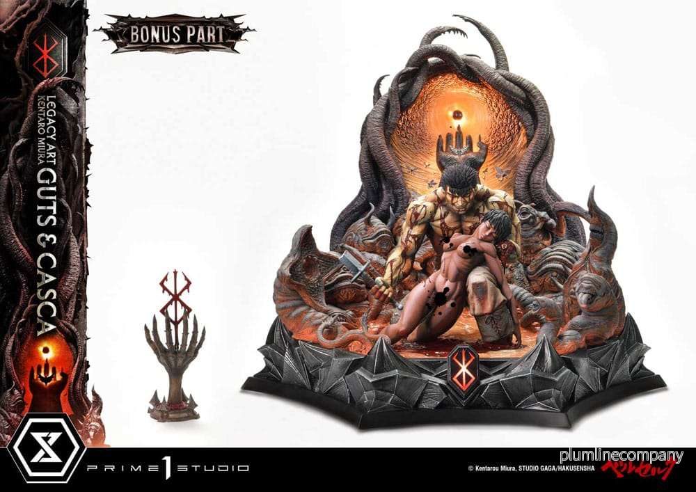 Berserk Ultimate Legacy Art Kentaro Miura Staty 1/4 Guts & Casca Bonus Version 72 cm