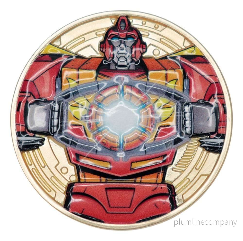 Transformers samlarmynt The Movie 40th Anniversary Limited Edition 24K guldpläterat Transformers samlarmynt The Movie 40th Anniversary Limited Edition 24K guldpläterat