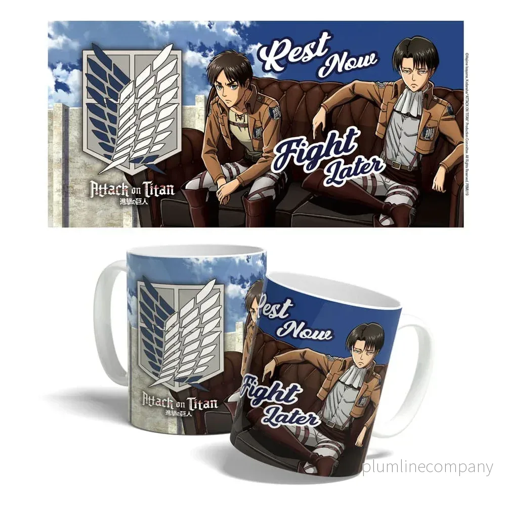 Attack on Titan Mug – Rest Now, Fight Later 325 ml Attack on Titan Mug – Rest Now, Fight Later 325 ml