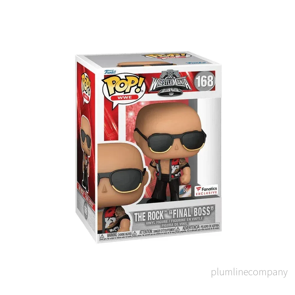 WWE POP! Figur The Rock - Final Boss (WrestleMania 40) 9 cm - Bild 3
