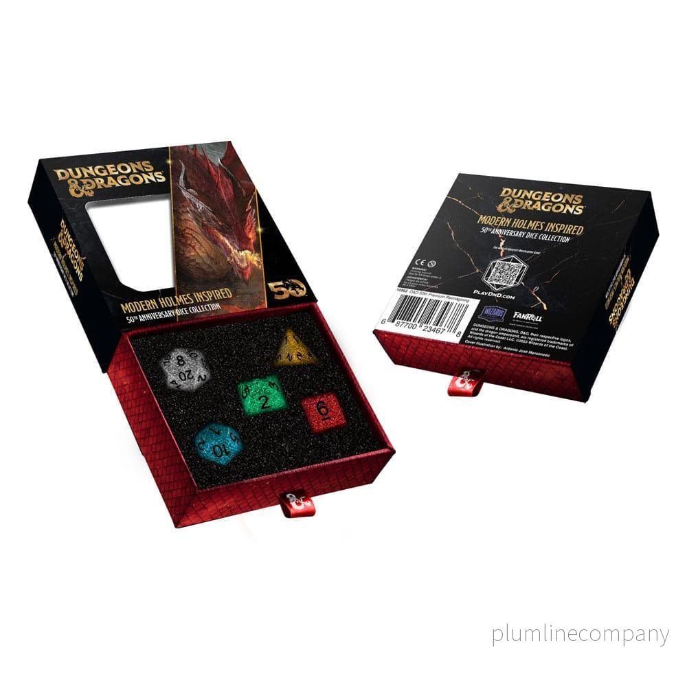 Dungeons & Dragons Dice Set 50th Anniversary - Modern Holmes Inspired - Bild 2