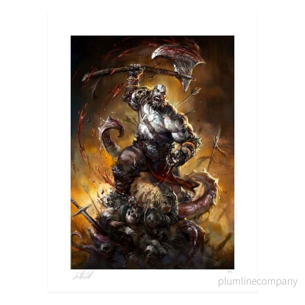 Critical Role Konsttryck Grog Strongjaw: Jag Vill RASA! 46 x 61 cm - opolerad - Bild 2