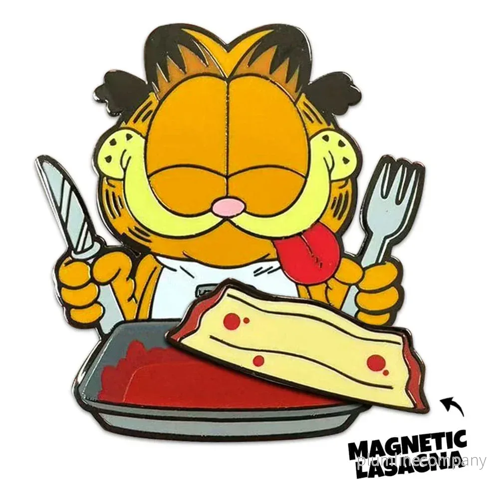 Garfield Pin Badge – Disco Garfield med Lasagne, 5 cm - Bild 3