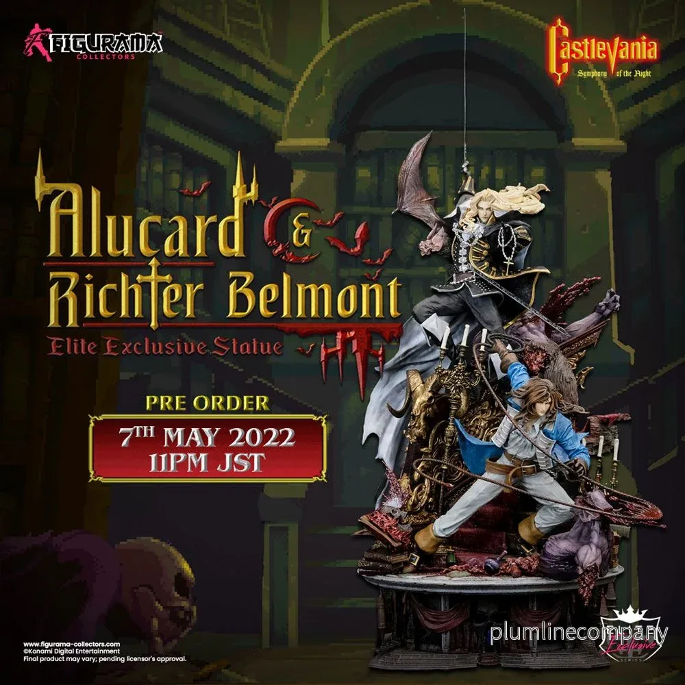 Castlevania: Symphony of the Night Elite Exclusive staty 1/6 Alucard & Richter Belmont 91 cm Castlevania: Symphony of the Night Elite Exclusive staty 1/6 Alucard & Richter Belmont 91 cm