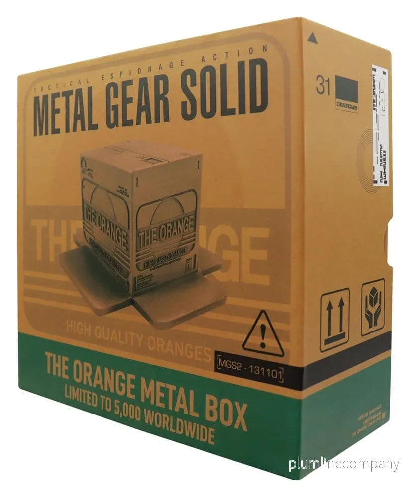 Metal Gear Solid 2 Replica Cardboard Box Antique Gold - Bild 3