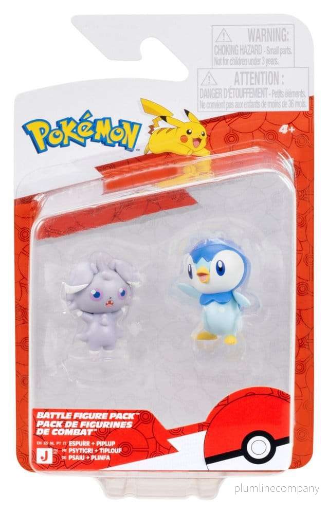 Pokémon Battle Figure 2-Pack Espurr & Piplup - Bild 3