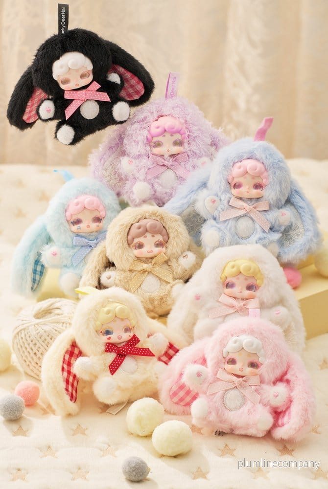 Original Karaktärs Samlarfigurer Blind Box 6-Pack Lycklig Hjort Nai Söt Baby 10 cm - Bild 3