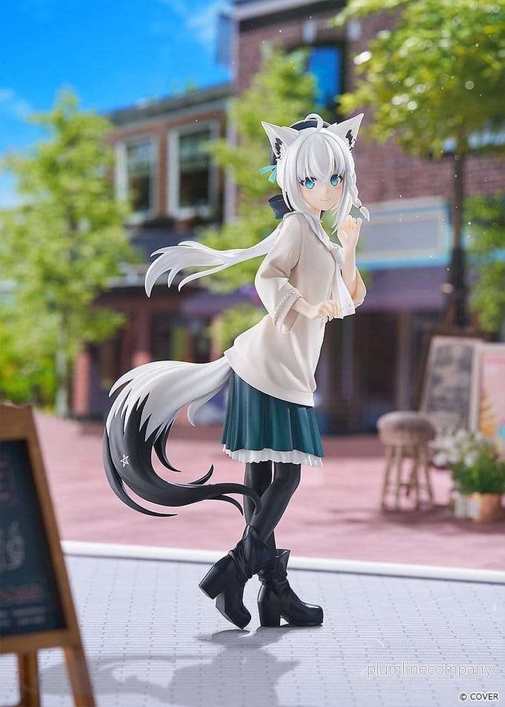 Hololive Production G.S. Collection PVC-figur 1/7 Shirakami Fubuki: Date Style - Casual Outfit Ver. 22 cm - Bild 3