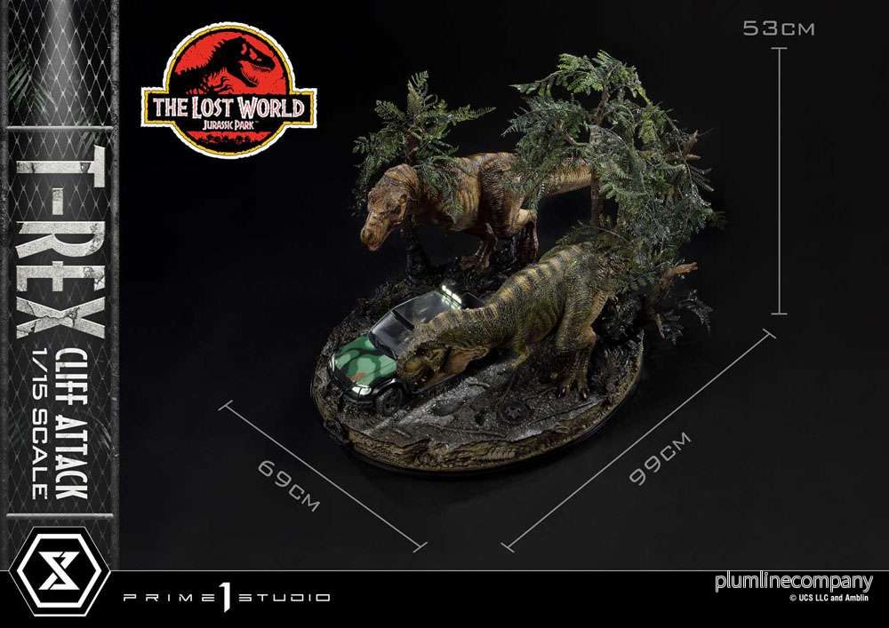 Jurassic World: The Lost World staty 1/15 T-Rex Cliff Attack Bonus Version 53 cm - Bild 3