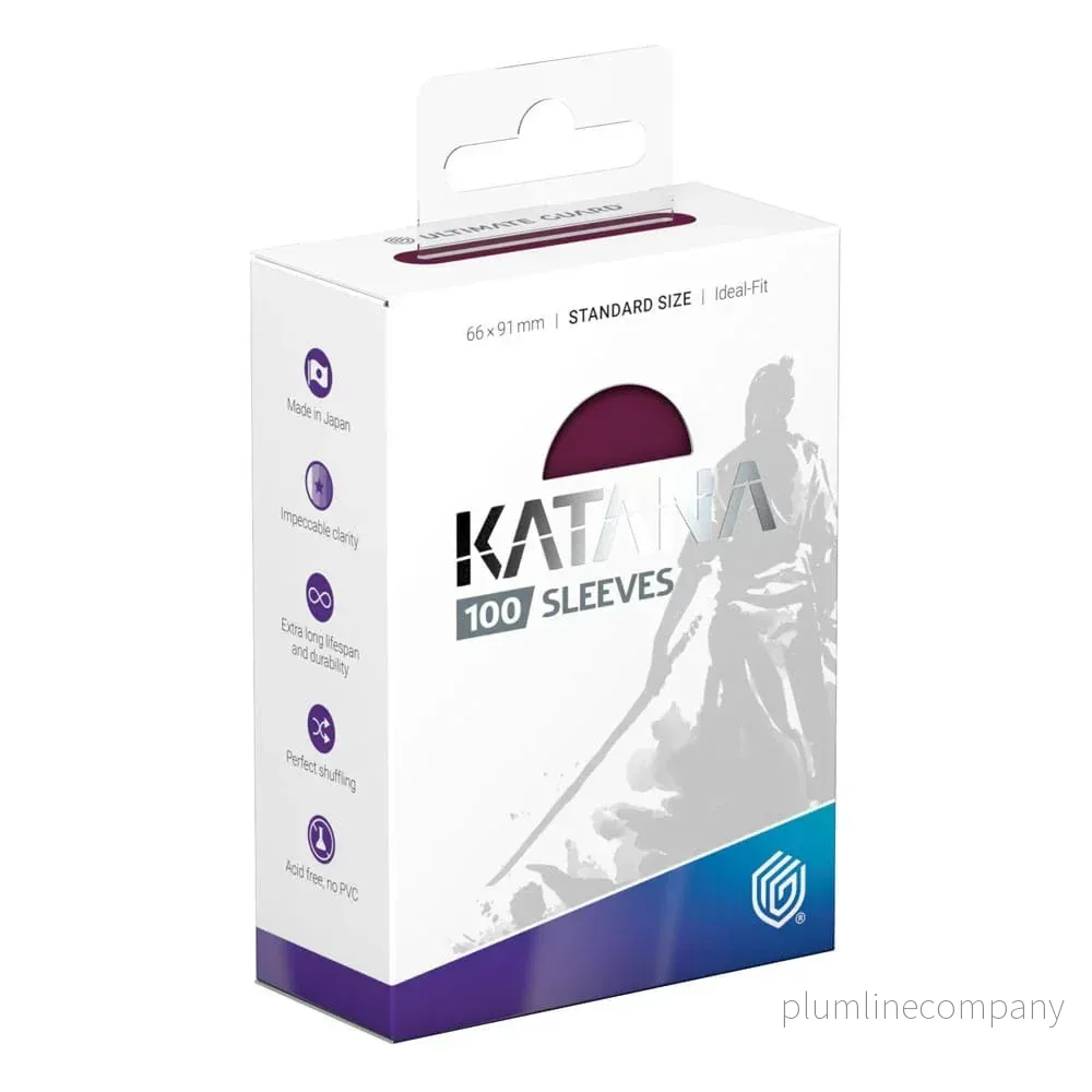 Ultimate Guard Katana Sleeves Standard Size (100) – Radiant Plum Ultimate Guard Katana Sleeves Standard Size (100) – Radiant Plum