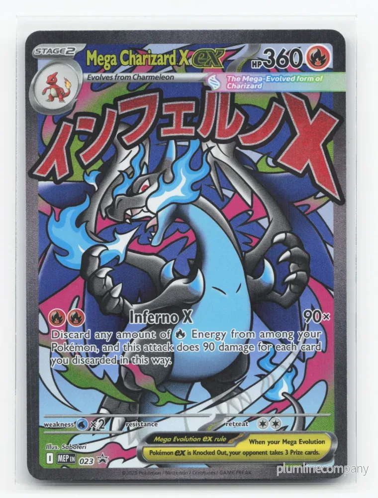 Mega Charizard X ex 023 – Mega Evolution Black Star Promos