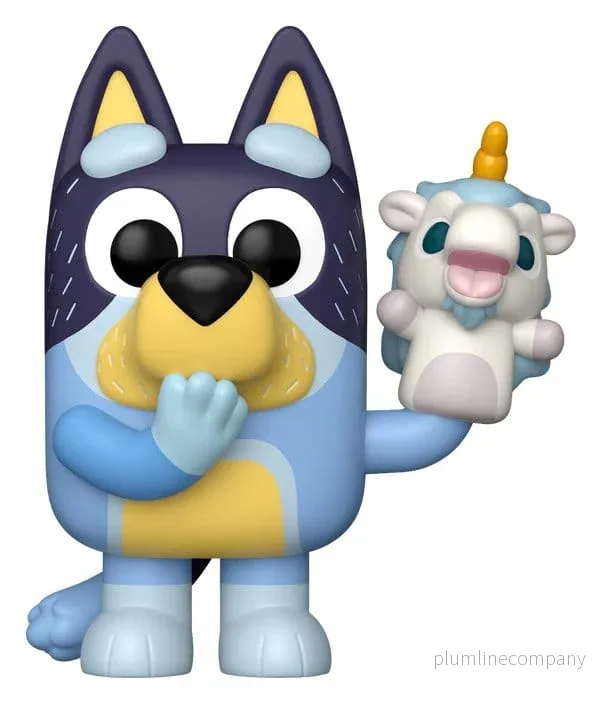 Bluey POP! Spelfigur Bandit med Unicourse, 9 cm Bluey POP! Spelfigur Bandit med Unicourse, 9 cm