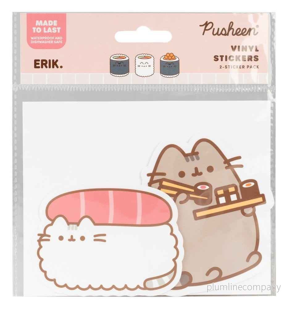 Pusheen Vinylklistermärken Sushi Roll Vol. 1 Set med 2 stycken Pusheen Vinylklistermärken Sushi Roll Vol. 1 Set med 2 stycken