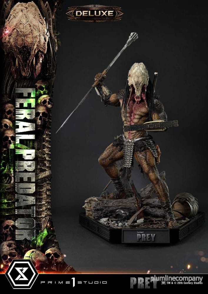 Prey (Movie) Museum Masterline Series Statue 1/3 Feral Predator Deluxe Bonus Version 89 cm