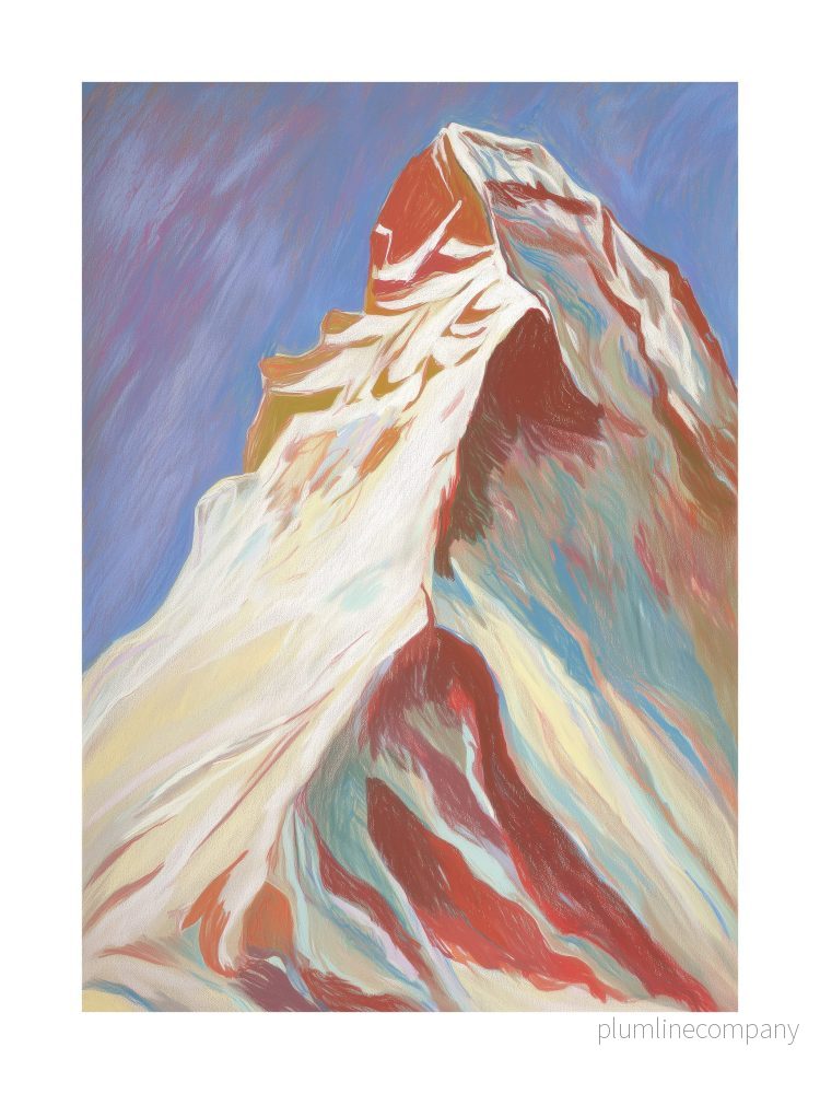 Color Rush Mountain Peak Poster