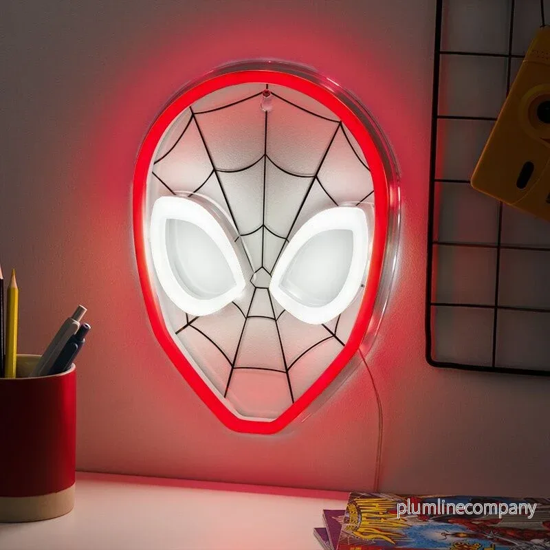 Marvel Spiderman LED Vägglampa 26cm - Bild 3