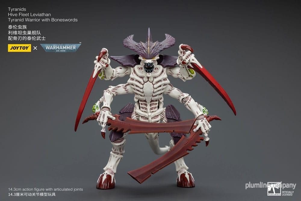 Warhammer 40k Action Figur 1/18 Tyranids Hive Fleet Leviathan Tyranid Warrior med Boneswords 12 cm Warhammer 40k Action Figur 1/18 Tyranids Hive Fleet Leviathan Tyranid Warrior med Boneswords 12 cm